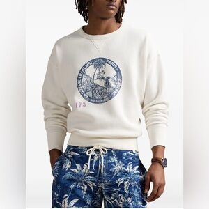 NWT polo Ralph Lauren white graphic sweater